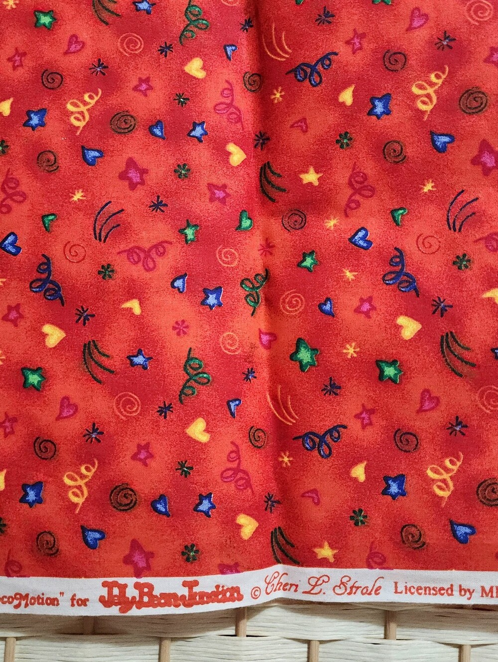 Locomotion Jelly Bean Junction Cheri L. Strale Vintage Cotton Fabric